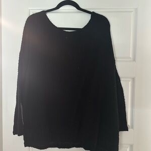 Black sweater. Thin material
